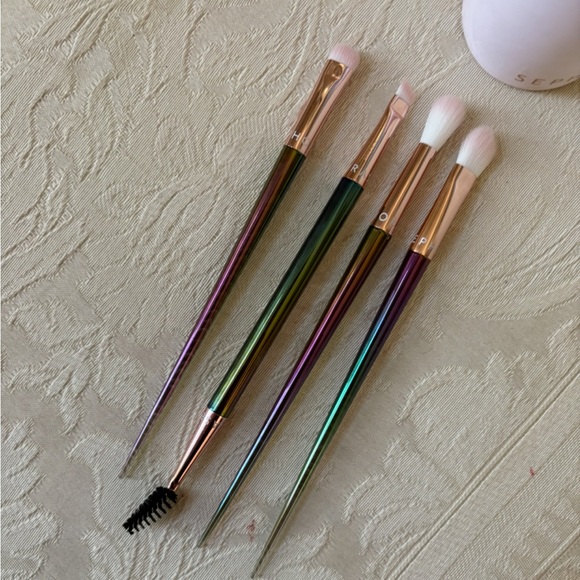 Sephora Cosmic Iridescent Makeup Eyeshadow Brush Set BNIB - Picture 13 of 16